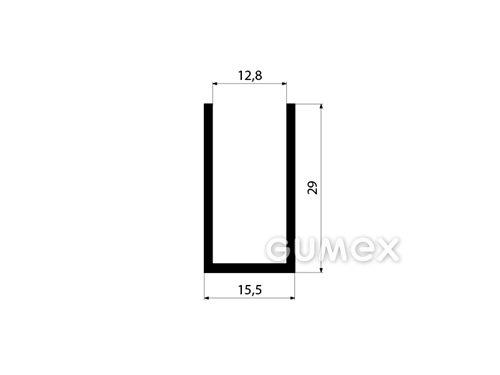 GUMMIPROFILE U-FORM - EPDM